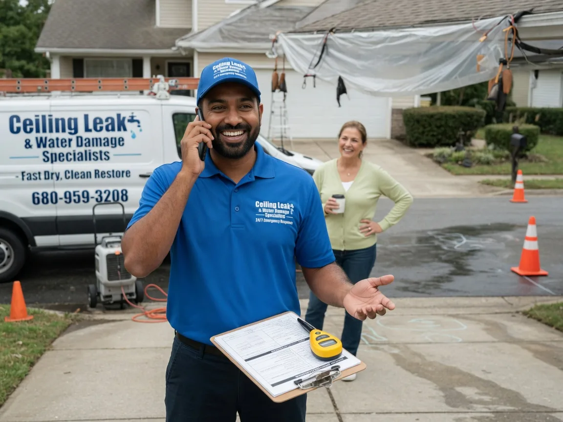 Ceiling Leak Cleanup Greenfield, MO FAQs
